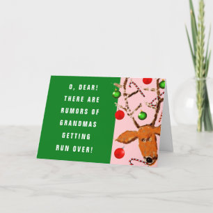 Festividades Cartão de Natal da avó engraçado