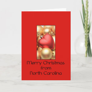 Festividades Cartão de Natal da Carolina do Norte, específico d