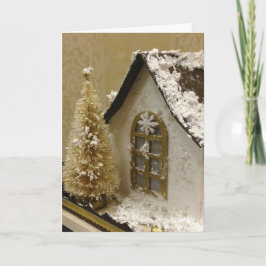 Festividades Cartão de Natal da Casa de Pão Ginger