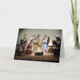 Festividades Cartão de Natal da Cena de Natal da Natividade Man