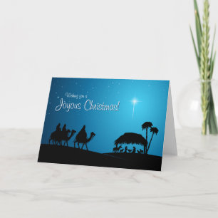 Festividades Cartão de Natal da Cena de Natividade