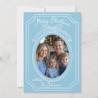 Festividades Cartão de Natal da China Azul