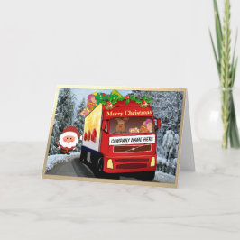 Festividades Cartão de Natal da Companhia Comercial de Caminhão