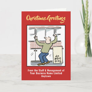 Festividades Cartão de Natal da Companhia de Montagem em Cozinh