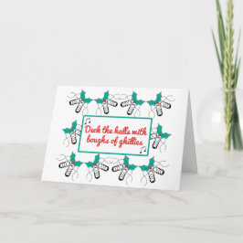 Festividades Cartão de Natal da dança irlandesa - Ghillies e Ho