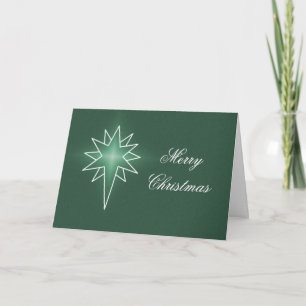 Festividades Cartão de Natal da Estrela norte, Verde