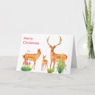 Festividades Cartão de Natal da Família de Veers de Aquarela