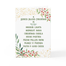 Cartão de Natal da Ilha Beaver