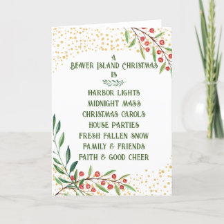 Festividades Cartão de Natal da Ilha Beaver