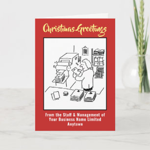 Festividades Cartão de Natal da Impressora ou Empresa de Impres