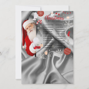 Festividades Cartão de Natal da Lista de baldes