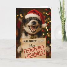 Cartão de Natal da Lista Travessa do Jack Russell
