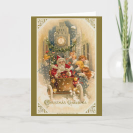 Festividades Cartão de Natal da Midnight do Papai noel