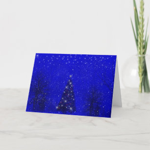 Festividades Cartão de Natal da Noite de inverno