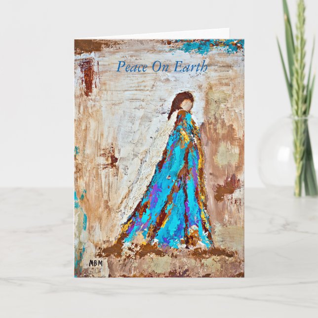 Festividades Cartão de Natal da Paz na Terra (vazio) (Frente)