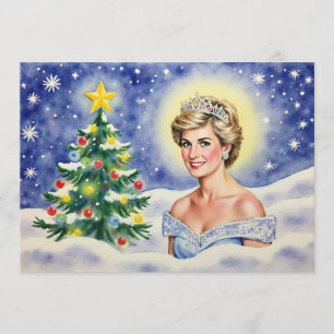 Festividades Cartão de Natal da Princesa Diana da Inglaterra