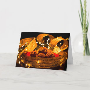 Festividades Cartão de Natal da receita do muffin da especiari