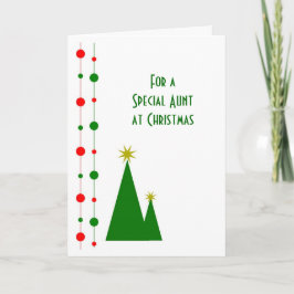 Festividades Cartão de Natal Da Tia Das Árvores De Natal