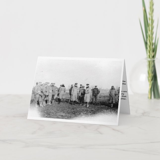 Festividades Cartão de Natal da Trégua de Natal de 1914 (Frente)