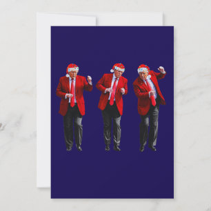 Festividades Cartão de Natal Dança Trump