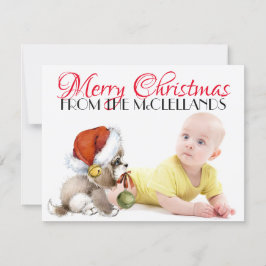 Festividades Cartão de Natal de 4,25x5,5 Fotografias