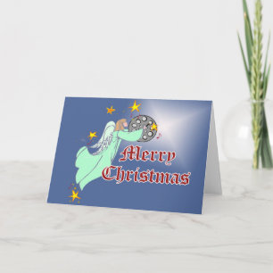 Festividades Cartão de Natal de aço da bandeja