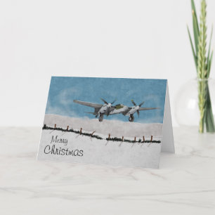 Festividades Cartão de Natal de Aeronave