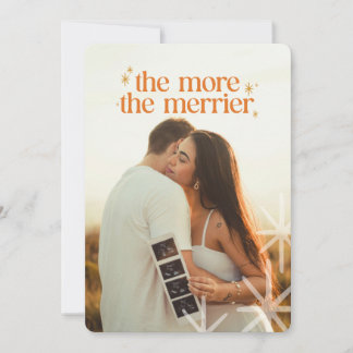 Festividades Cartão de Natal de Anunciação de Gravidez Minimali