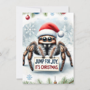 Festividades Cartão de Natal de Aranha Bestial