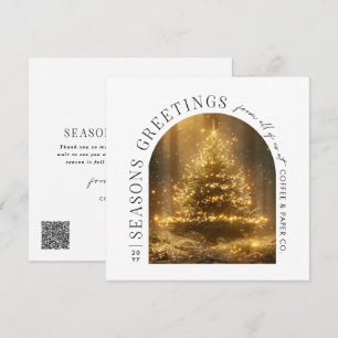 Festividades Cartão de Natal de Arch Moderno para Empresas