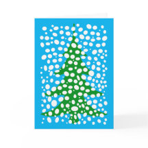 Cartão de Natal de Árvore de Natal Nevada