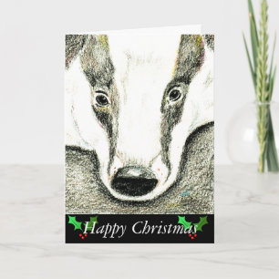 Festividades Cartão de Natal de Badger (JZH10)