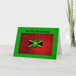 Festividades Cartão de Natal de Bandeira jamaicano