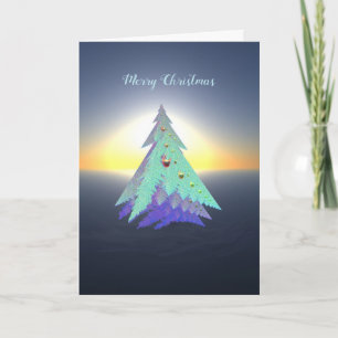 Festividades Cartão de Natal de Belas Artes com Árvore Designer