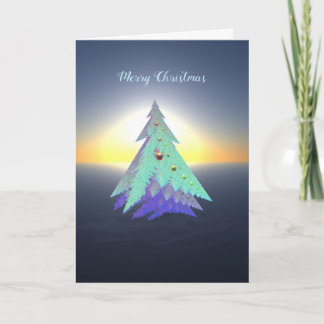 Festividades Cartão de Natal de Belas Artes com Árvore Designer
