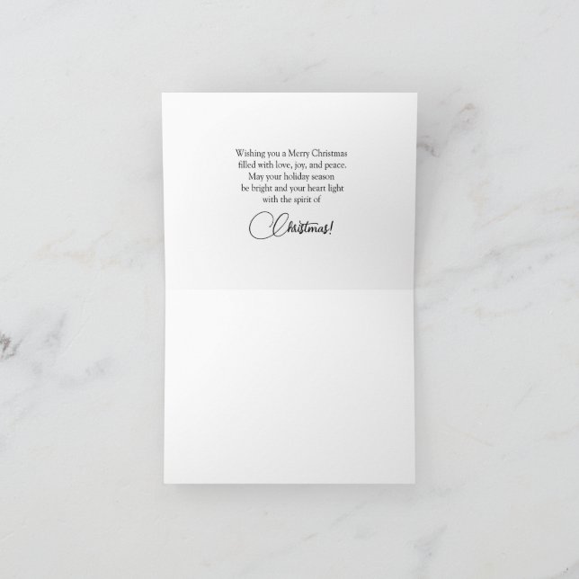 Festividades Cartão de Natal de Bênção de Uma Rebelde Solitária (Interior)