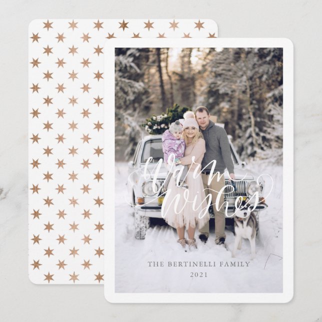 Festividades Cartão de Natal de Boas Festas Plano (Frente/Verso)