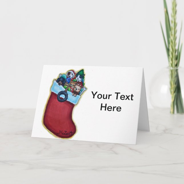 Festividades Cartão de Natal de Bota (Frente)