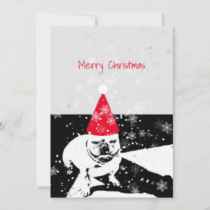 Festividades Cartão de natal de buldogue francês