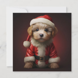 Festividades cartão de Natal de cachorrinho de Natal