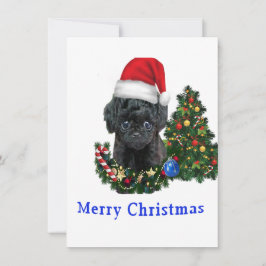 Festividades Cartão de Natal de cachorro fofo