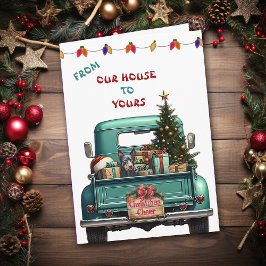 Festividades Cartão de Natal de Caminhão de Fazenda Kelpie Aust