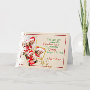 Festividades Cartão de Natal de Cartolina do Country Faux