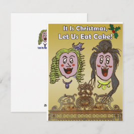 Festividades Cartão de Natal de Cartoon de Versalhes Bonito e H