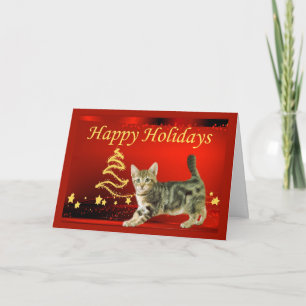 Festividades Cartão de Natal de Cat