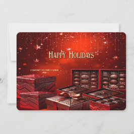 Festividades Cartão de Natal de Chocolate