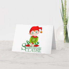 Festividades Cartão de Natal de Cláusula Subordinada (dentro de