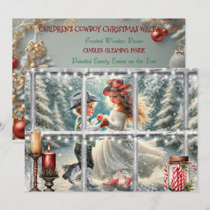 Festividades Cartão de Natal de Cowboy Infantil