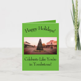 Festividades Cartão de Natal de Cowboy Ocidental