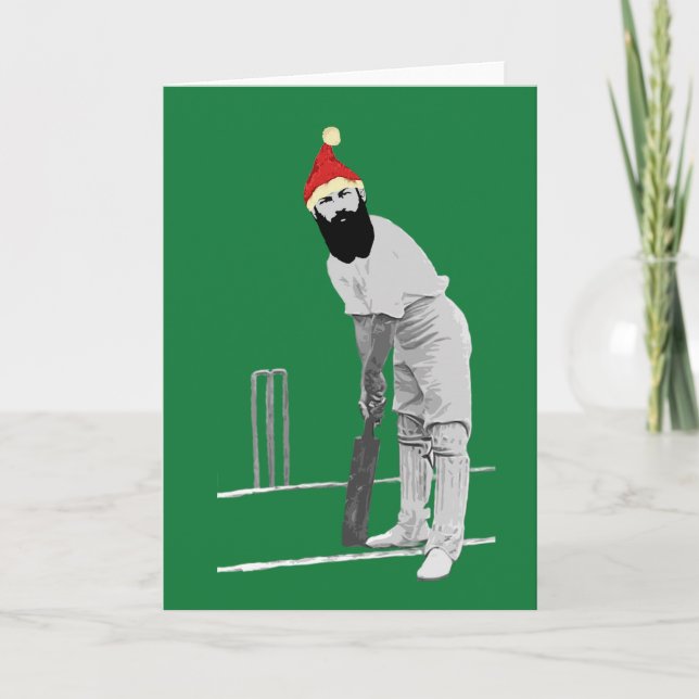 Festividades Cartão de Natal de Cricket (Frente)